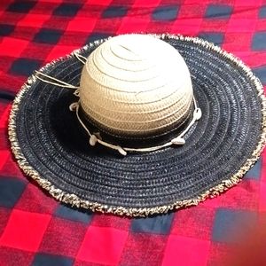 BETSEY JOHNSON Ombre Oasis Large Floppy Sun Hat NWT!